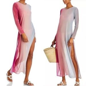NWT Peixoto Women's Gemma Ombre Sheer Mesh Dress - Size L